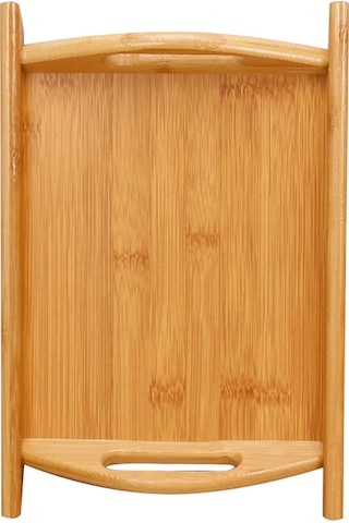 Sones Bambu Binaural Çay Seti Tepsi Ekmek Sergileme Tepsisi, Boyut: 29x20cm Diğer