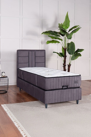 Premium Bamboo Sleepy Yatak Gri Baza Ve Başlık Dahil Değildir