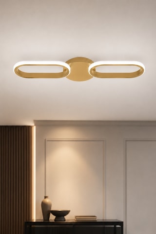 Hilton 2'li Led Plafonyer Avize Beyaz Işık Eskitme