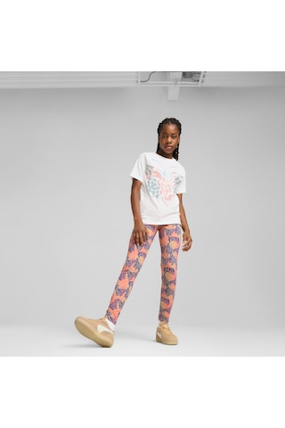 Puma Butterfly Vıbe Genç Logolu Antrenman Tişörtü 629884 02 - Beyaz