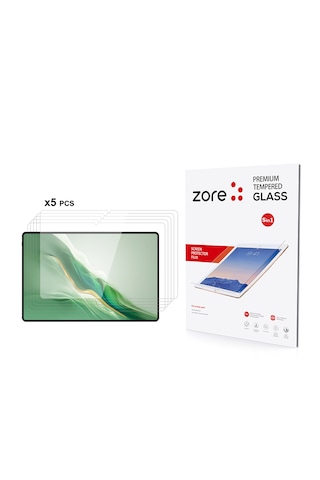 Samsung Galaxy Uyumlu Tab S10 Fe Tablet 5li Set 9h Temperli Cam Çizilmeye Dayanıklı Ekran Koruyucu Camı