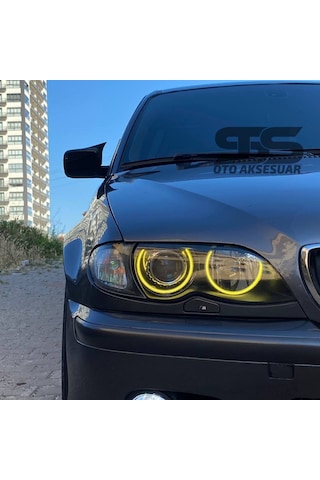 Bmw E46 Batman Yarasa Ayna Kapağı Piona Black 1998 - 2005 Arası Kasalara Uyumlu