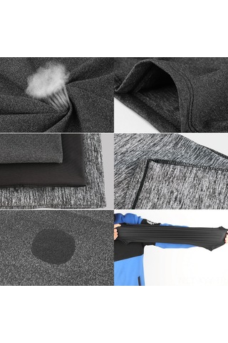 Yaleker Spor Dışarıda Kullanım Multifonksiyonlu Bisiklet Maska Yaz Güneş Koruyucu Buz Ipi Bandana Kulak Kayışlı Koyu Gri Diğer