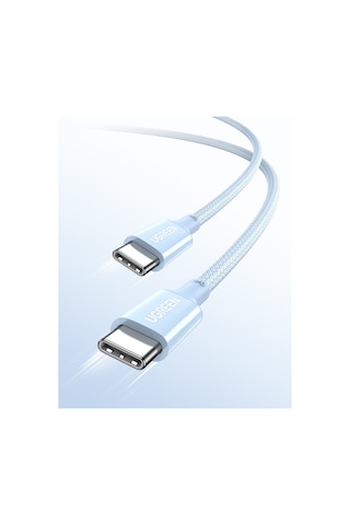 Ugreen Usb-c 100w 5a Qc Pd Örgülü Hızlı Şarj Kablosu, 1 Metre, Mavi, 65253 -
