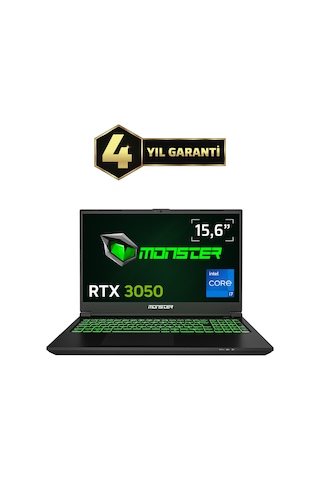 Monster Abra A5 V21.7.6 i7-13700H 8 GB 500 GB SSD RTX3050 15.6" Free Dos Dizüstü Bilgisayar