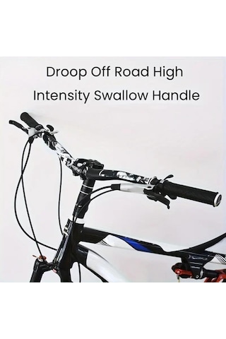 Lunje Alüminyum 31.8 780 Mm Riser Mtb Gidon Bisiklet Gidonu Siyah Beyaz Siyah