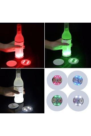 Düğün Malzemeleri Bar Işığı Parti Dekoru Parlayan Led Cam Etiketi Şişe Etiketleri Işıklar Parlak Lamba Sarı