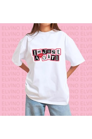 Noıssey Beyaz Trend Yazı Baskılı Oversize Unisex Kadın/erkek Bisiklet Yaka