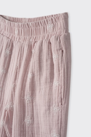 Kız Bebek Nakışlı Müslin Pembe Pantolon 479637