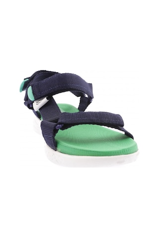 Dgn 103-23y Kadin Bantli Cirtli Sandalet 103-2265-R1071 Lacivert - Yeşil