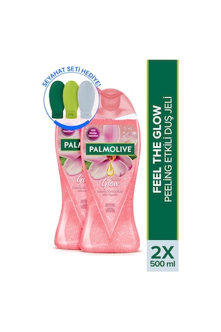 Palmolive Aroma Sensations Feel The Glow Banyo Ve Duş Jeli 2 x 500 ML + Seyahat Kiti Hediye
