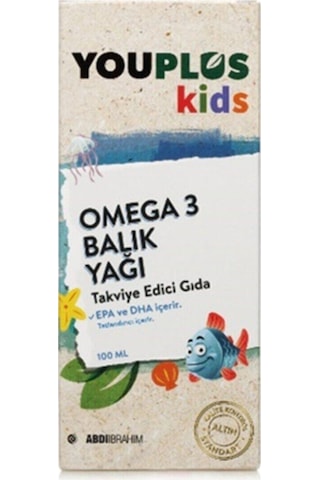 Youplus Kids Omega-3 Balık Yağı Şurubu 100 Ml