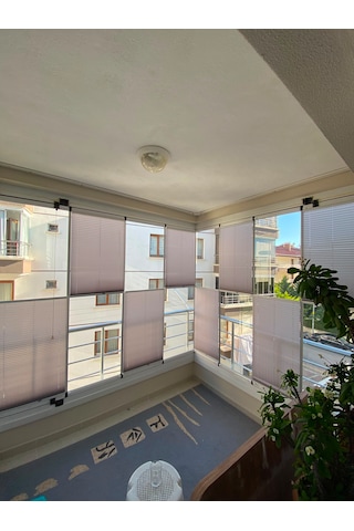 Plise Perde Premium Cam Balkon Isı Yalıtım Leke Tutmaz Katlanır Perde Beyaz