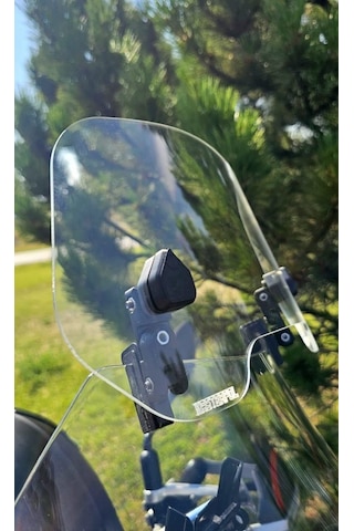 Honda Uyumlu Deflektör Rüzgar Saptırıcı Siperlik Şeffaf Motor Camı Cam Uzatma Model 2