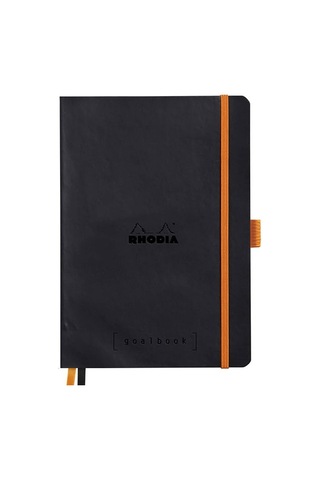 Rhodia GoalBook Yumuşak Kapak A5 Kareli Defter Black 117762C Siyah
