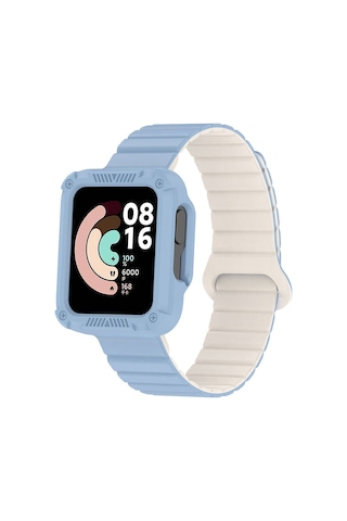 Xiaomi Redmi Watch 2 Silikon Kordon Zore Krd-105 Strap Kayış-mavi-starlight