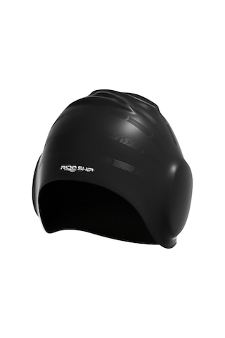 Wezone Erkek Ve Kadınlar İçin Su Geçirmez Silikon Yüzme Bone - Uzun Saç Korumalı Siyah