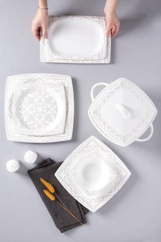 Neva N2830 Bitter Aşikar 60 Parça Premium Yemek Takımı