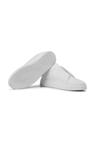 Ducavelli Espo Erkek Hakiki Deri Sneaker, Lastikli Sneaker, Hakiki Deri Sneaker, Erkek Sneaker Beyaz
