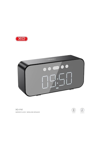 Xo-f41 Dijital Saatli Aynalı 1200mah Fm Radyo Ve Hafıza Kartı Destekli Bluetooth Hoparlör
