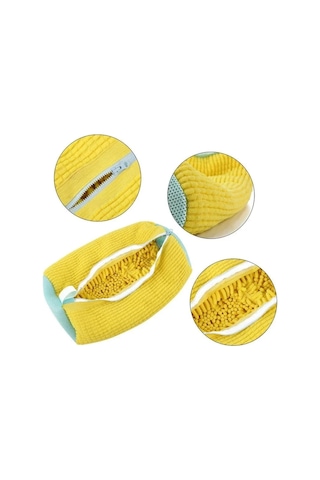 2 Adet Çamaşır Ayakkabı Çantası Pamuklu Giysiler Kabarık Elyaf Çok Renkli