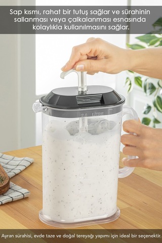 Ayran Sürahisi, Kendinden Çırpmalı Yayık, Ayran Sürahisi Bpa-free Sürahi