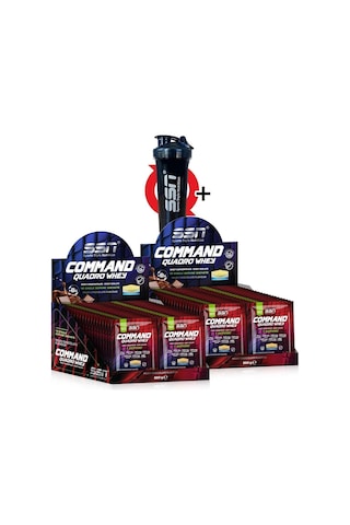 SSN Sports Style Nutrition Command Quadro Whey 1760 gr 80 Şase Çikolata (40 X2 BOX) Kombinasyon