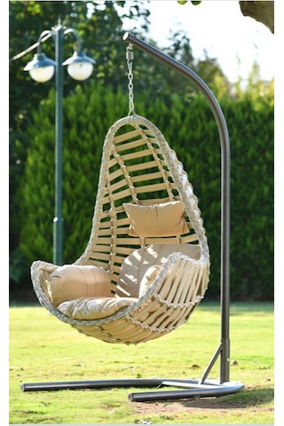 Bahçe Garden Kuş Yuvası Salıncak Gri