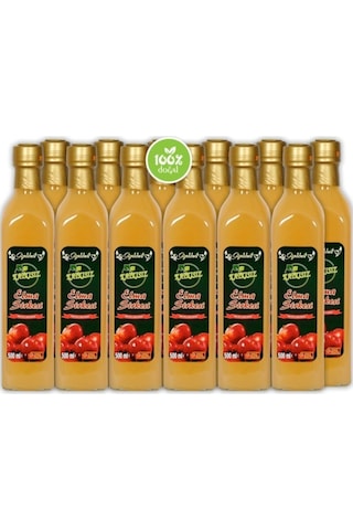 Elma Sirkesi 12x500 Ml - %100 Katkısız Doğal Geleneksel Ev Yapımı