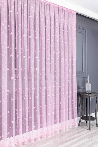 Evdepo Home Kullanıma Hazır Örme Tül Perde (541981746)