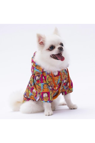 Pettrend Garfield Köpek Mont Köpek Kıyafeti Köpek Yağmurluğu