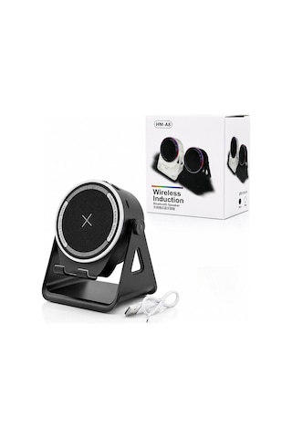 Platoon Pl-4676 Bluetooth Wireless Speaker Hoparlör 5w Usb Şarjlı Rgb Işıklı Telefon Tutacak Bt Sd
