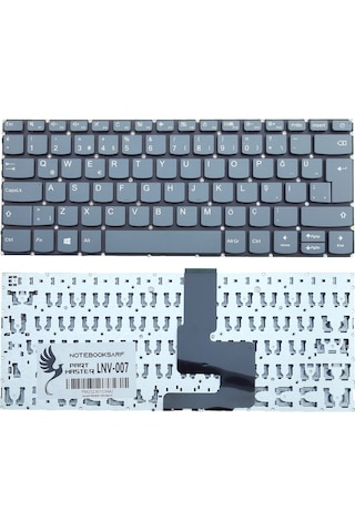 Lenovo Uyumlu ideaPad S145-14IWL Type 81MU Klavye (Füme)