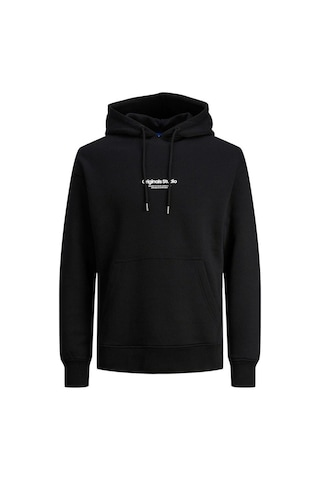 Jack&Jones Vesterbro Erkek Siyah Kapüşonlu Sweatshirt 12241687-BLK