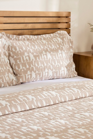 Kaşmir Home Breeze Çift Kişilik Yatak Örtüsü Takımı Bej Bej