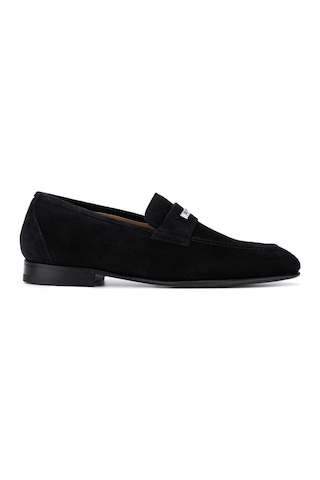 Valentino Valentıno Erkek Hakiki Deri Siyah Süet Loafer Ayakkabı 667 20171 Erk Ayk Y23 Black Suede Siyah