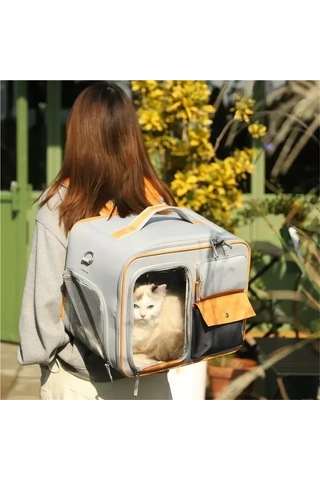 Jialan Büyük Kapasiteli Kedi Ve Köpek Sırt Çantaları Nefes