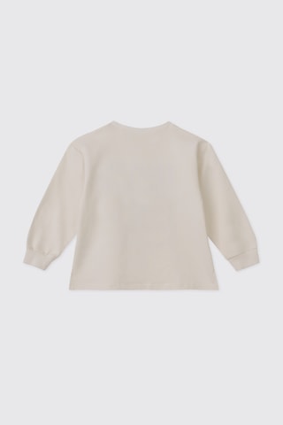 Panço Kız Bebek Ekru-lila Sweatshirt 2521gb08076 Krem