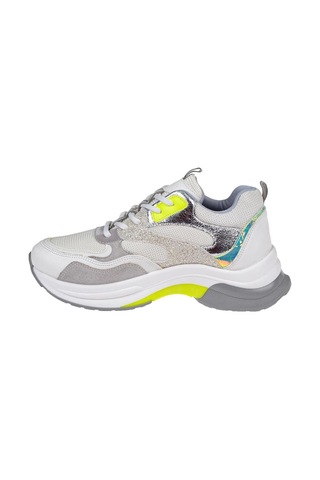 Pullman Simli Kadın Spor Ayakkabı Sneaker Sms-30162 Beyaz Simli-beyaz Simli Beyaz