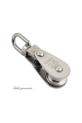 25Mm Mafsallı - Fırdöndülü Paslanmaz Makara