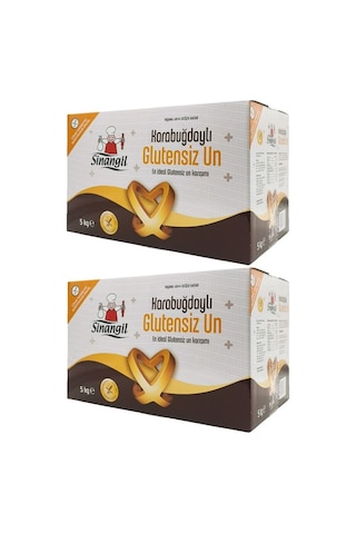 Sinangil Glutensiz Un 10KG (10000GR) Kutu Karabuğdaylı (2PK*5Kg)