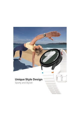 Xiaomi Redmi Watch 5 Active/lite 22mm Kordon Dekoratif Örgü Çizgili Spor Silikon Kayış