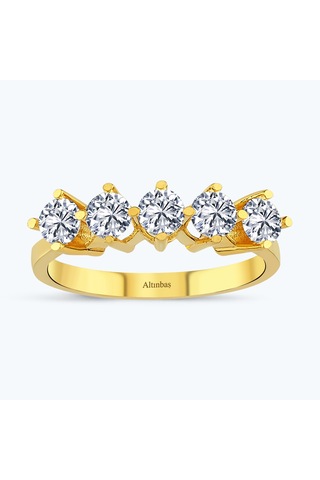 Altınbaş 22 Ayar Altın Beştaş Yüzük Yzss0125-24875 Renkli