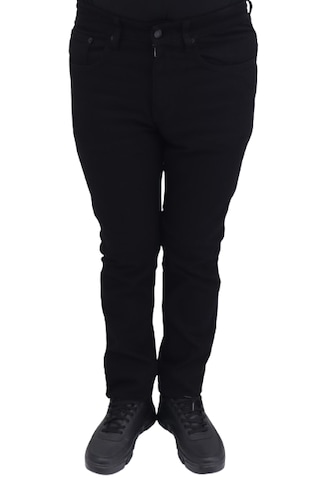 Hacker Jeans Hacker Dmctekstil Erkek 1011 Yüksek Bel Normal Kesim Boru Paça Jean Pantolon siyah