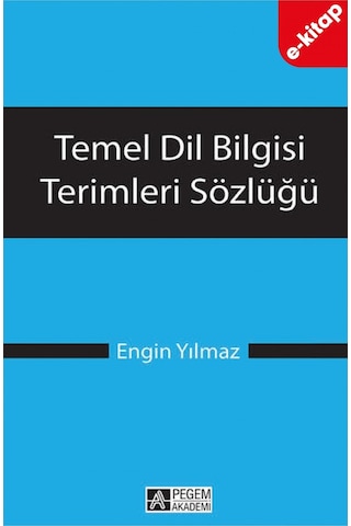 Temel Dil Bilgisi Terimleri Sözlüğü E-kitap