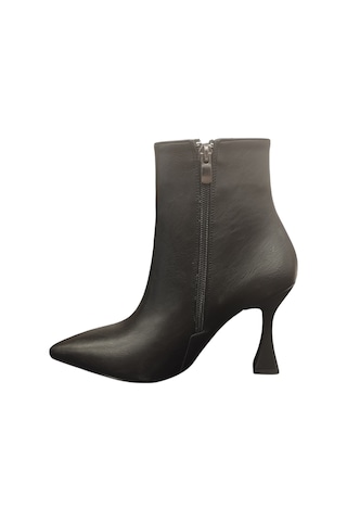 Ventes 02206z Fermuarlı Sivri Burun Cm İnce Topuk Günlük Hafif Şık Tasarım Kadın Bot Siyah