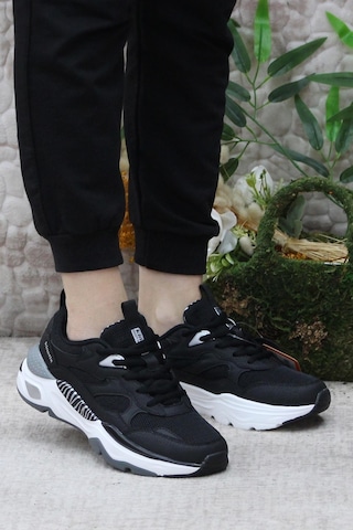 Kinetix Foxy Tx W Siyah Beyaz Sneaker Kadın Spor Ayakkabı 001
