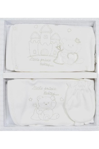 Bebitof Prens Nakışlı Erkek 5 Parça Zıbın Seti Bbtf 665 Çok Renkli