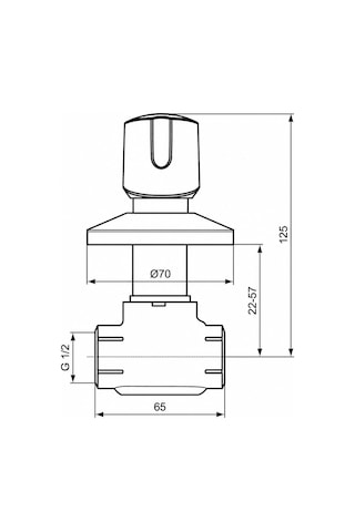 Ideal Euroflow Ank.stop Valf-magnetic Grı-kıt1+kıt2 Sıva Altı+ Sıva Üstü Gri