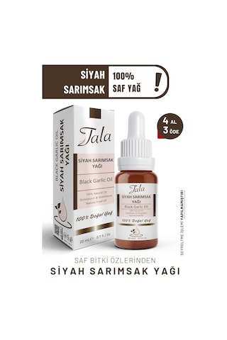Tala Siyah Sarımsak Yağı %100 Saf Ve Doğal Soğuk Sıkım 20 ML